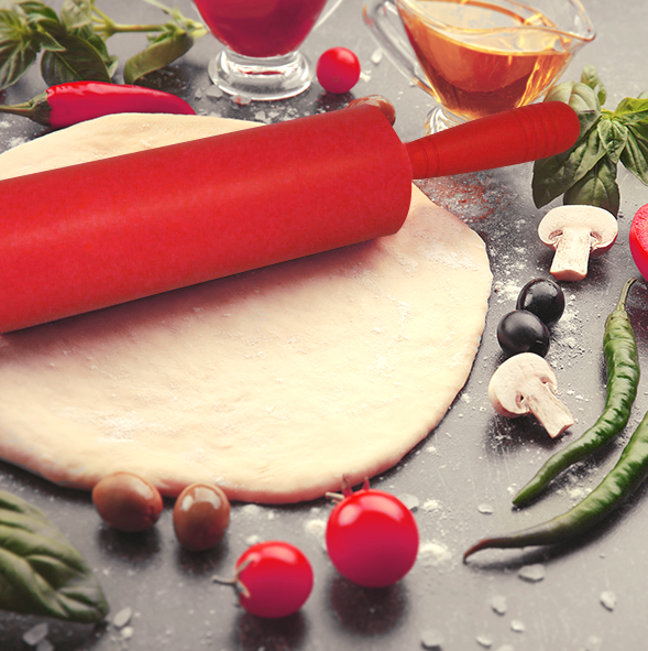 Premium Non-Stick Silicone Rolling Pin – Ergonomic Handles for Easy Baking - Image 2